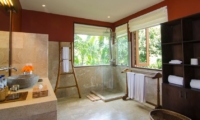 Bathroom with Mirror - Atas Awan Villa - Ubud, Bali
