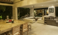 Living and Dining Area with Pool View - Casa Mateo - Seminyak, Bali