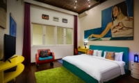 Bedroom with TV - Niconico Mansion - Seminyak, Bali