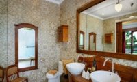 His and Hers Bathroom with Mirror - Niconico Mansion - Seminyak, Bali