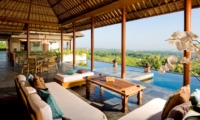 Living Area with Pool View - The Longhouse - Jimbaran, Bali