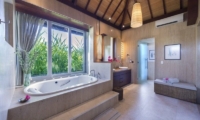 His and Hers Bathroom with Bathtub - The Luxe Bali - Uluwatu, Bali