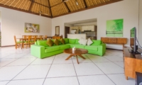 Living and Dining Area with TV - Villa Alore - Seminyak, Bali