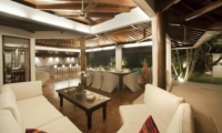Living and Dining Area at Night - Villa Amaya - Seminyak, Bali