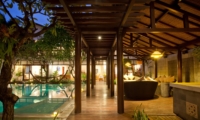 Pool Side at Night - Villa Casis - Sanur, Bali