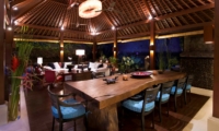 Living and Dining Area at Night - Villa Hansa - Canggu, Bali