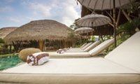 Sun Beds - Villa Omah Padi - Ubud, Bali