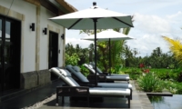 Pool Side Loungers - Villa Rumah Lotus - Ubud, Bali