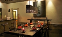 Dining Area at Night - Villa Rumah Lotus - Ubud, Bali