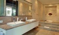 His and Hers Bathroom with Mirror - Villa Teana - Jimbaran, Bali