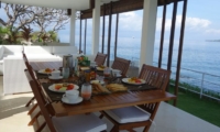 Dining Area with Sea View - Villa Blanca - Candidasa, Bali