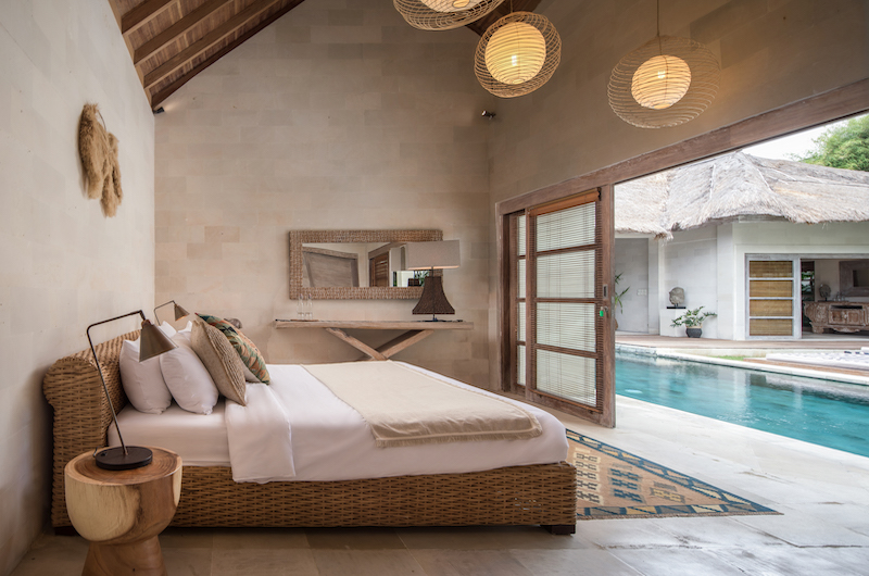 Bedroom with Swimming Pool View - Villa Massilia Tiga - Seminyak, Bali