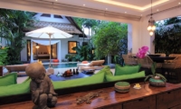 Living Area with Pool View - Villa Novaku - Seminyak, Bali