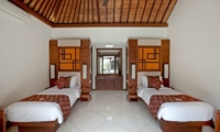 Bedroom with Twin Beds - Villa Seriska Satu Sanur - Sanur, Bali