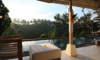 Pool Side Seating Area - Villa Shamballa - Ubud, Bali