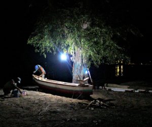 Gili Air Fishermen At Night