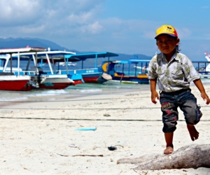 Gili Trawangan Kid On The Beach
