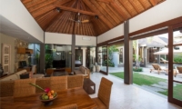 Living and Dining Area with Pool View - Akara Villas - Seminyak, Bali