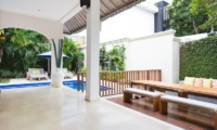 Pool Side Seating Area – Allure Villas – Seminyak, Bali