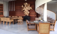 Living and Dining Area with Up Stairs - Ambalama Villa - Seseh, Bali