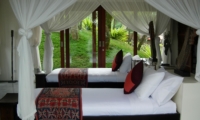 Twin Bedroom with Garden View - Awan Biru Villa - Ubud, Bali