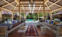 Indoor Living Area with Pool View - Bali Ethnic Villa - Umalas, Bali