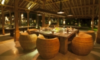Dining Area at Night - Bali Ethnic Villa - Umalas, Bali