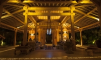Living Area at Night with View - Bali Ethnic Villa - Umalas, Bali
