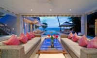 Living Area with Pool View - Cempaka Villa - Candidasa, Bali