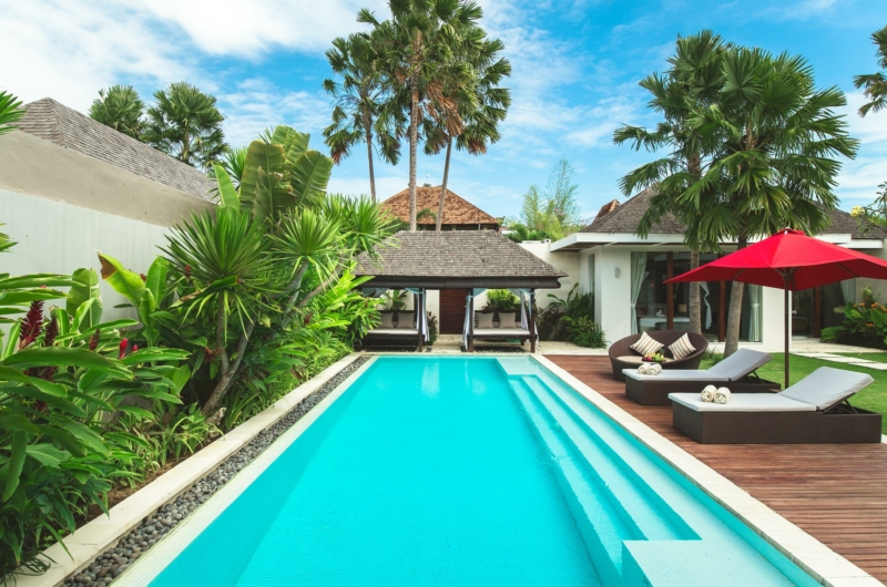 Pool Side View - Chandra Villas 8 - Seminyak, Bali