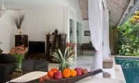 Living Area with Pool View - Esha Drupadi I - Seminyak, Bali