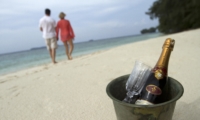 Beach Side with Drinks - Isle East Indies - Thousand Islands, Indonesia