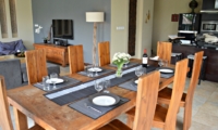Indoor Kitchen and Dining Area - Jabunami Villa - Canggu, Bali