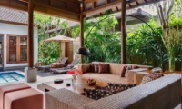 Living Area with Pool View - Lakshmi Villas - Seminyak, Bali