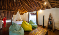 Bedroom with Wooden Floor - La Villa Des Sens Bali - Kerobokan, Bali