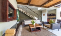 Living Area with Up Stairs - Le Jardin Villas - Seminyak, Bali