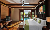 Bedroom with TV - Le Jardin Villas - Seminyak, Bali