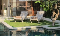 Pool Side Loungers - Nyaman Villas - Seminyak, Bali