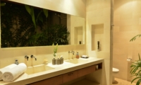 His and Hers Bathroom with Mirror - Nyaman Villas - Seminyak, Bali