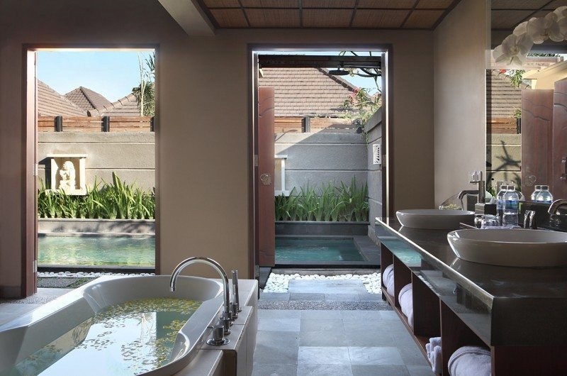 His and Hers Bathroom - Nyuh Bali Villas - Seminyak, Bali
