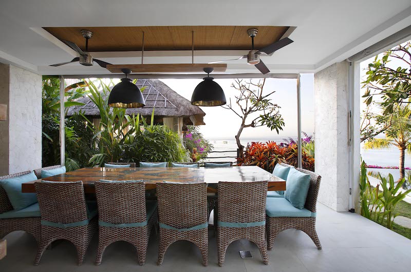 Indoor Dining Area with Sea View - Opera Villa - Nusa Lembongan, Bali