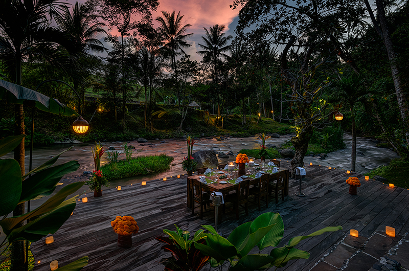River Side Dining - Permata Ayung - Ubud, Bali