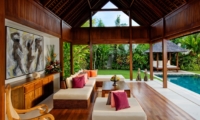 Living Area with Pool View - Saba Villas Bali - Canggu, Bali