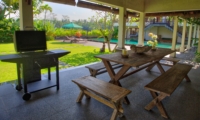 Dining Area with Pool View - The Malabar House - Ubud, Bali