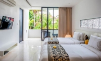Twin Bedroom with TV - The Muse Villa - Seminyak, Bali