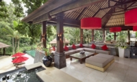 Living Area with Pool View - The Sanctuary Bali - Canggu, Bali