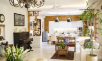 Living, Kitchen and Dining Area - The Baganding Villa Bali - Seminyak, Bali