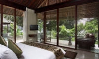 Bedroom with TV - Tukad Pangi Villa - Canggu, Bali