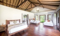 Bedroom Two with Wooden Floor - Villa Amita - Canggu, Bali