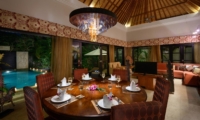 Dining Area with Pool View - Villa Amman Residence - Seminyak, Bali